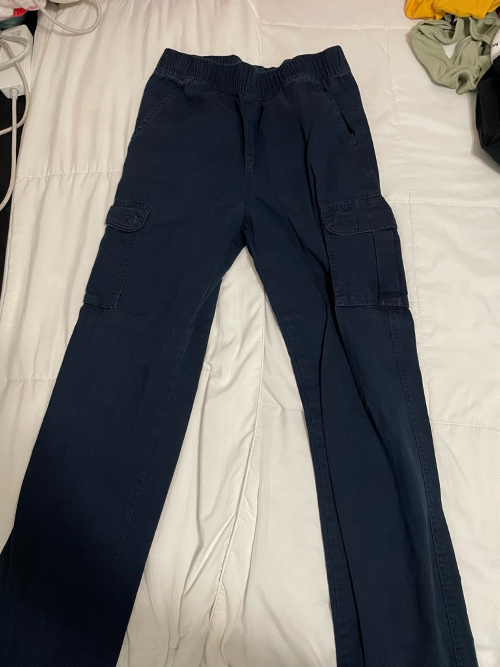 Childs place Dark Blue Cargo Pants with Elastic Waist